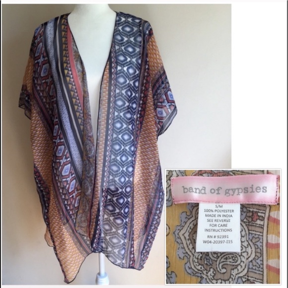 Band of Gypsies Other - ❌SALE❌FLIRTY BAND OF GYPSIES AZTEC SHEER KIMONO